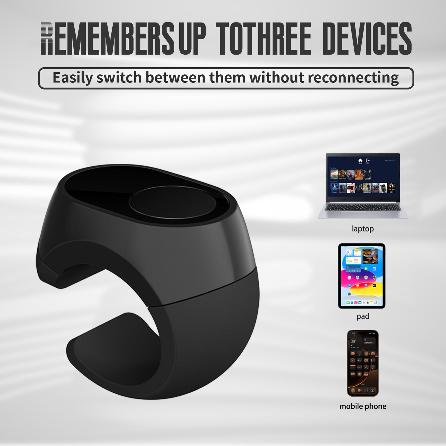 World’s First Optical Touch Bluetooth Ring R100 | Page Turner