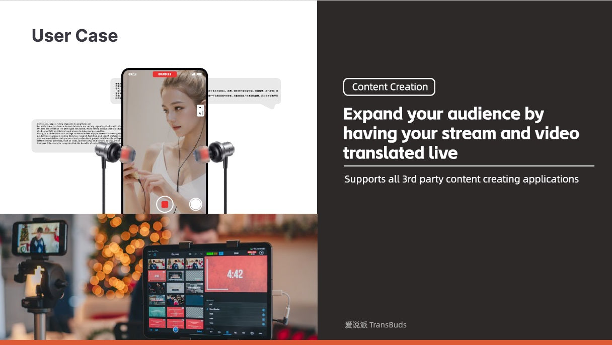 VoicePie TransBuds The First-and-Only earbuds that enables 2-way call translation (Philippines Market only)