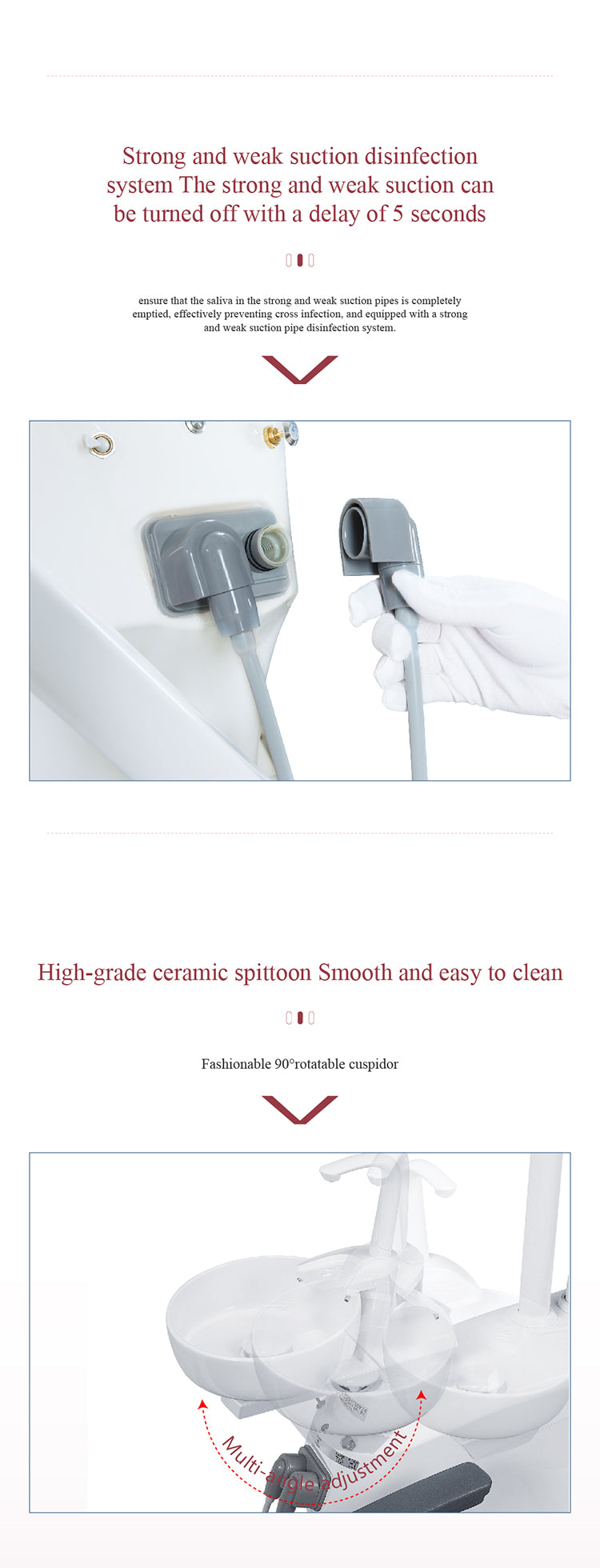 GD-S600 Hydraulic Dental Chair Power Voltage: AC 230V 50HZ