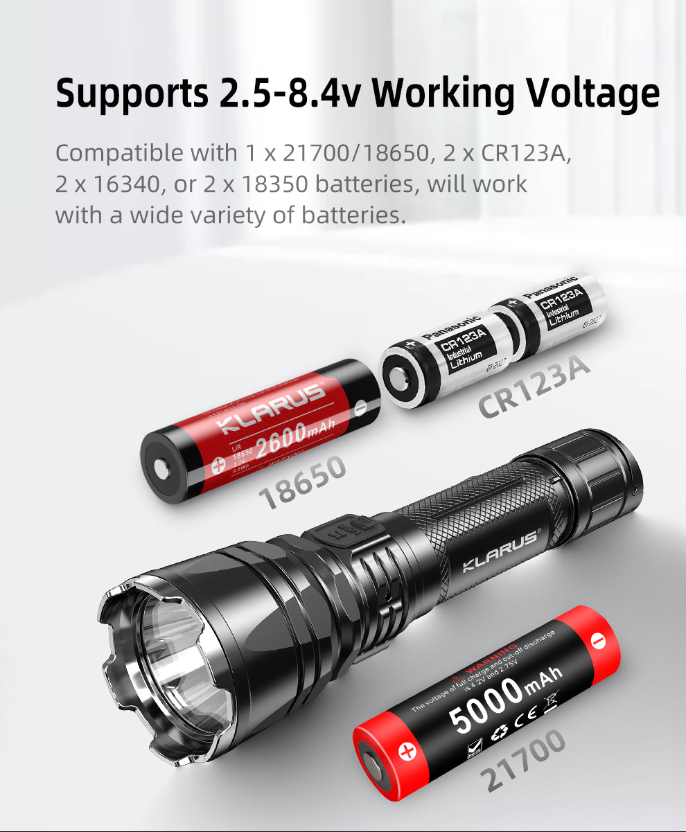 KLARUS XT12GT PRO Long Throw Tactical Flashlight