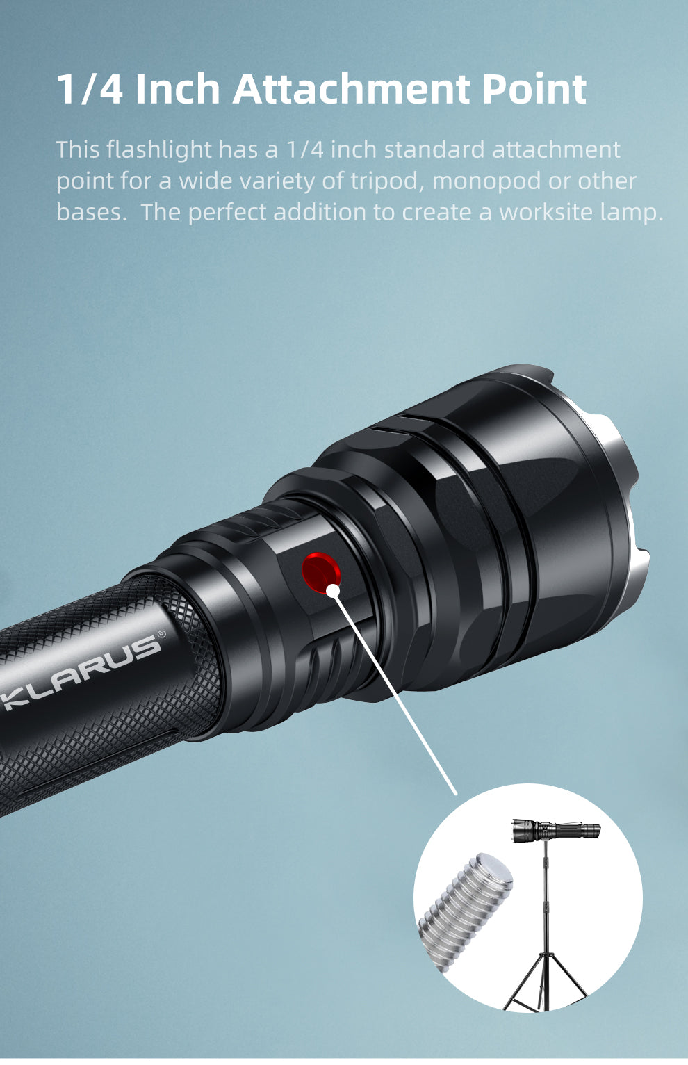 KLARUS XT12GT PRO Long Throw Tactical Flashlight