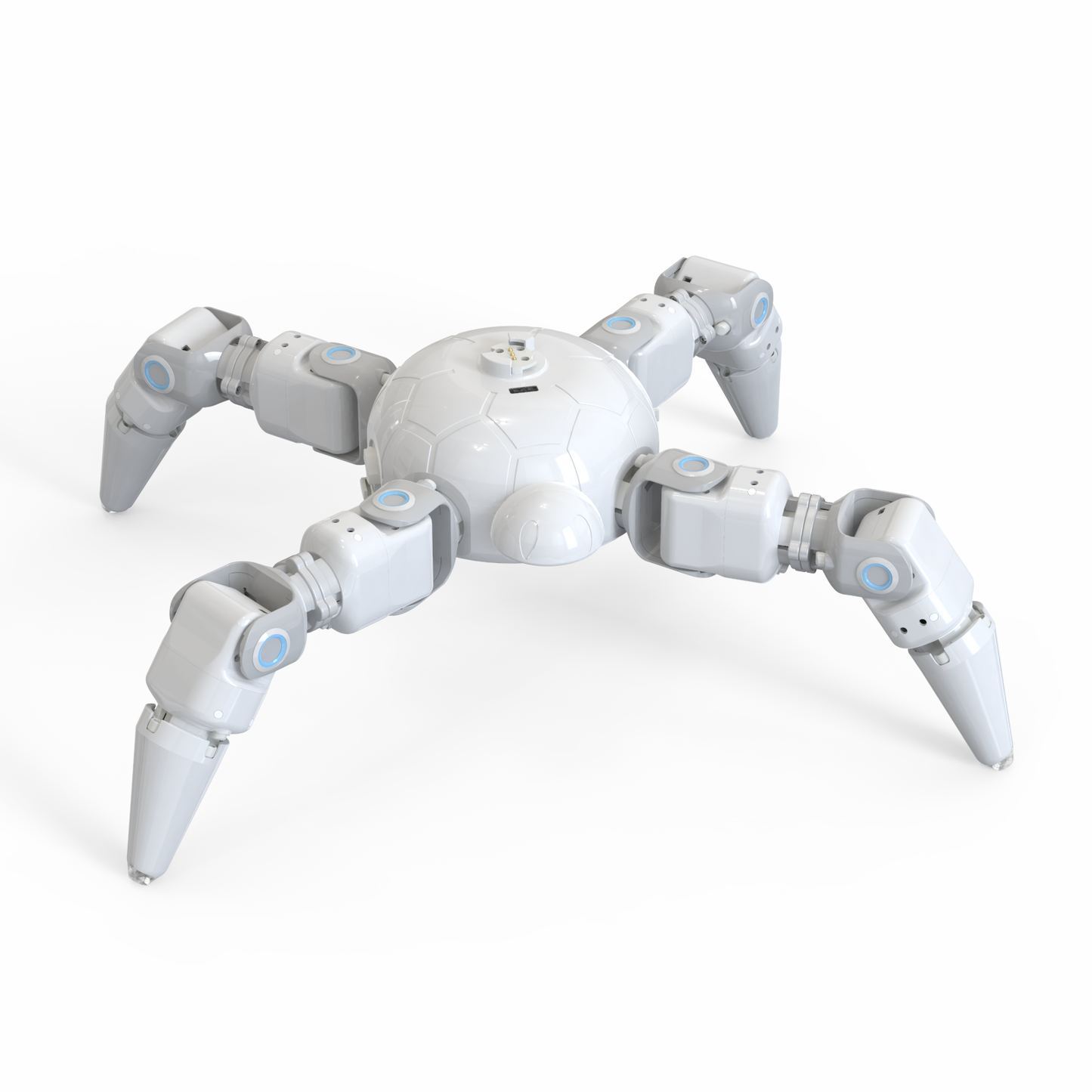 Biomimetic Spider Robot White Grey