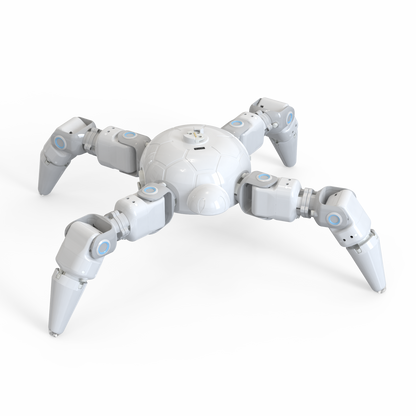 Biomimetic Spider Robot White Grey
