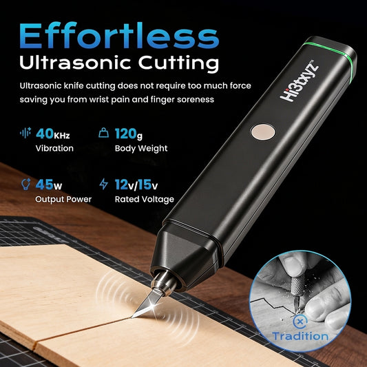 Hi3txyz™ 45W Ultrasonic Cutter – 40kHz Portable Precision Cutting Tool
