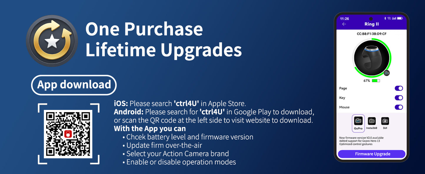 New Arrival: Ring II is wearable Bluetooth ring for action cameras, short-video scrolling, browsing, and everyday media control