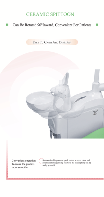 GD-S200 Dental Unit with Ceramic Rotatable Spittoon