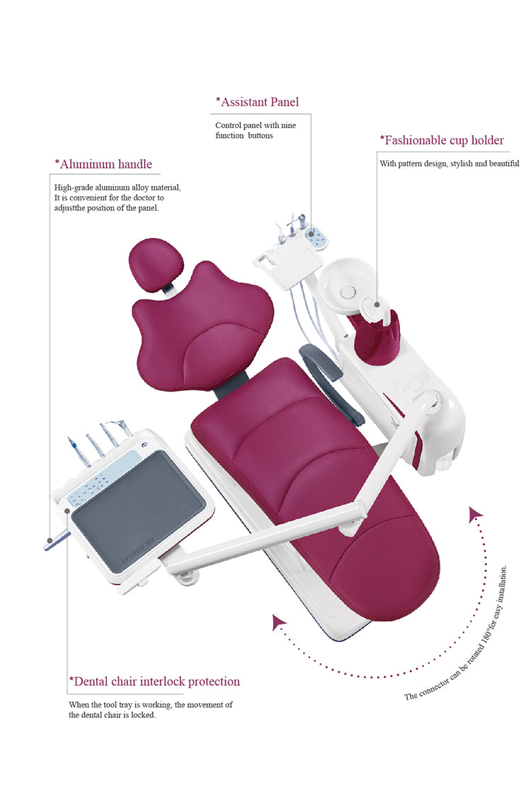 GD-S350 Colorful Dental Unit with Ergonomic Patient Chair