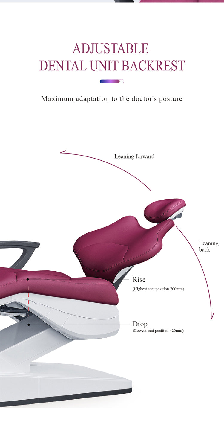 GD-S350 Colorful Dental Unit with Ergonomic Patient Chair