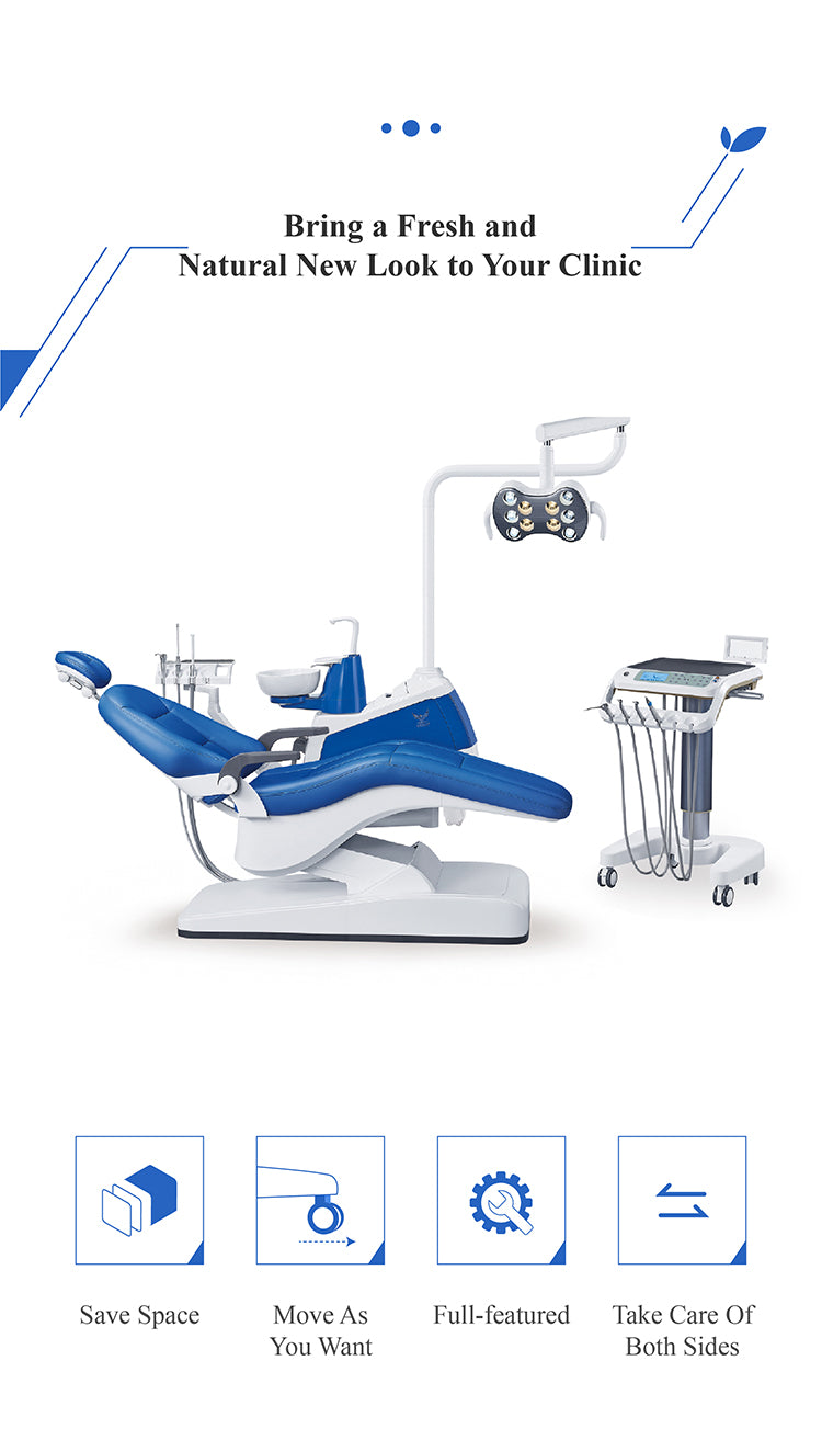 GD-S350 Mobile Cart Dental Unit with Cast Aluminum Backrest