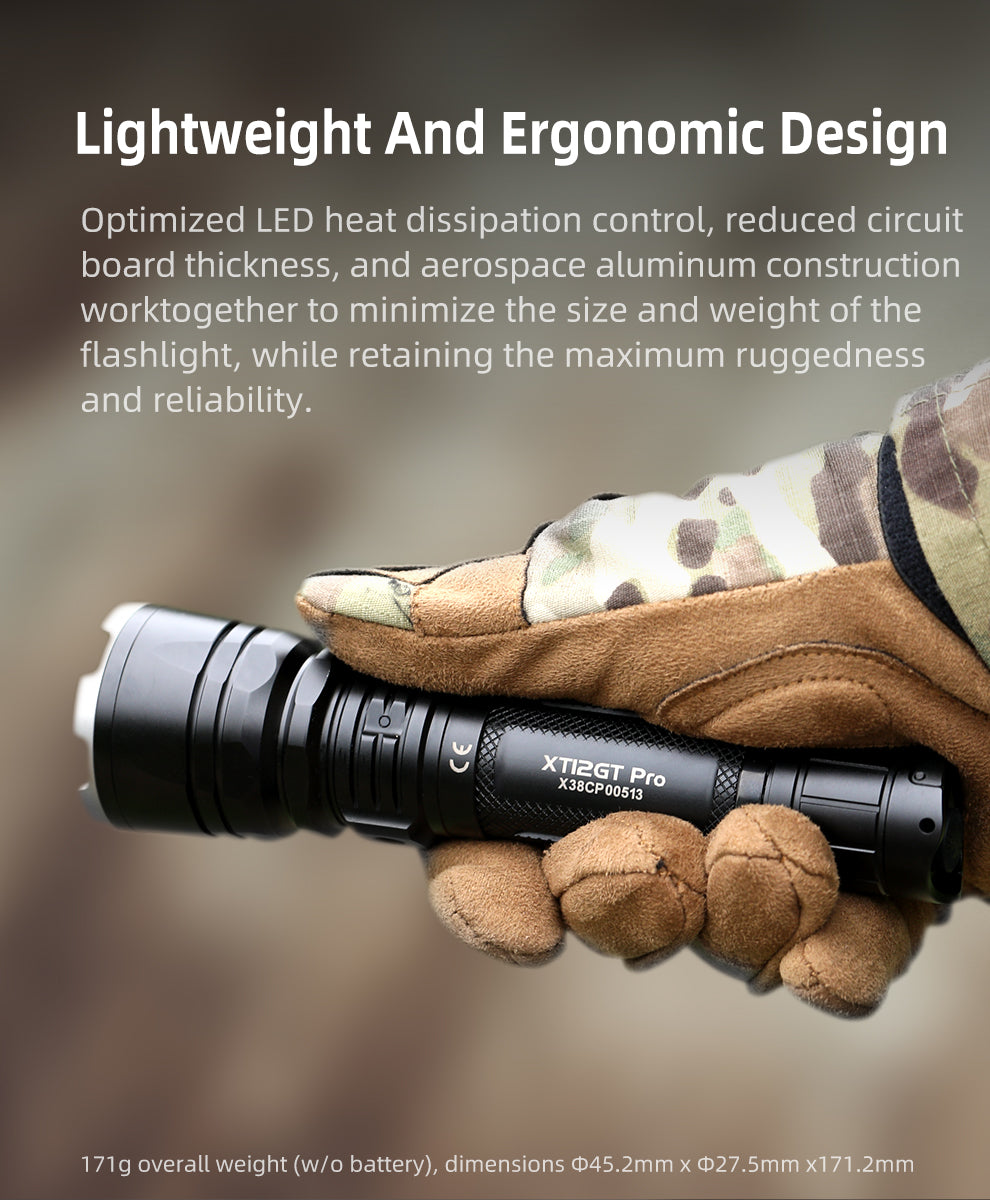 KLARUS XT12GT PRO Long Throw Tactical Flashlight