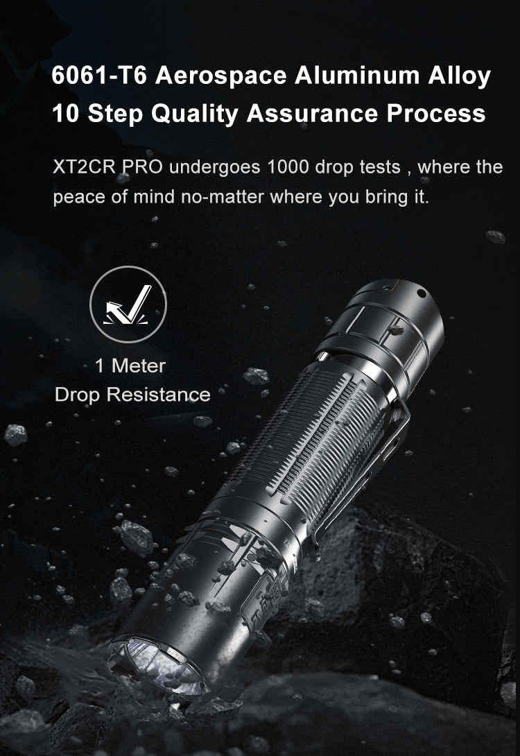 KLARUS XT2CR Pro 2100 Lumens Tactical Flashlight